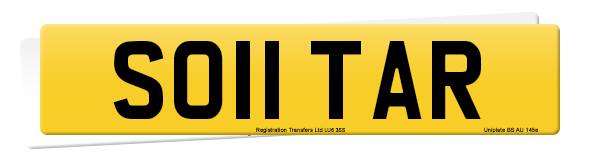 Registration number SO11 TAR